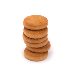 Group of simple round cookies