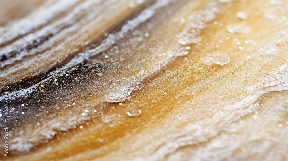 Aufkleber abstract texture of natural stone with shades of brown and subtle water droplets showcasing mineral 