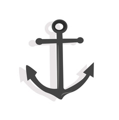 anchor. ships anchor and rope