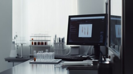 Lipid research in a laboratory with a scientist studying lipid distribution in tissues. Featuring scientific exploration and precision