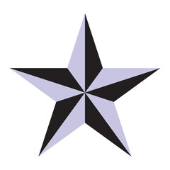 Obraz premium Star Icon vector on white background. Lone star vector icon. Sharp edges and bold outline in minimalistic design. EPS 10.