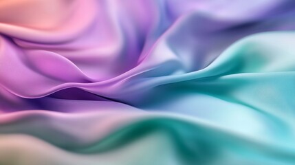 Obraz premium Pastel fabric folds, vibrant colors