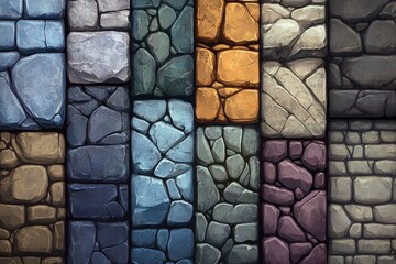 A pile of various sized rocks displaying natural shapes and earthy tones on a solid ground surface