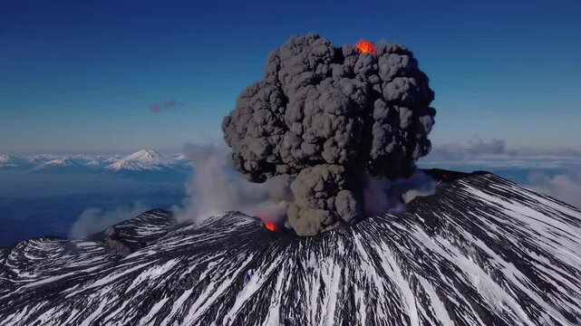 Aerial Footage of Mount Fuji Eruption: Capturing Nature&rsquo;s Raw Power from the Sky