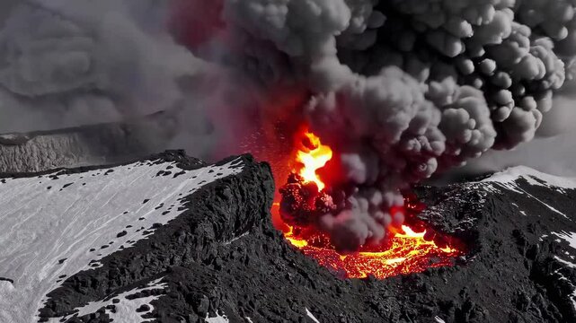 Aerial Footage of Mount Fuji Eruption: Capturing Nature&rsquo;s Raw Power from the Sky