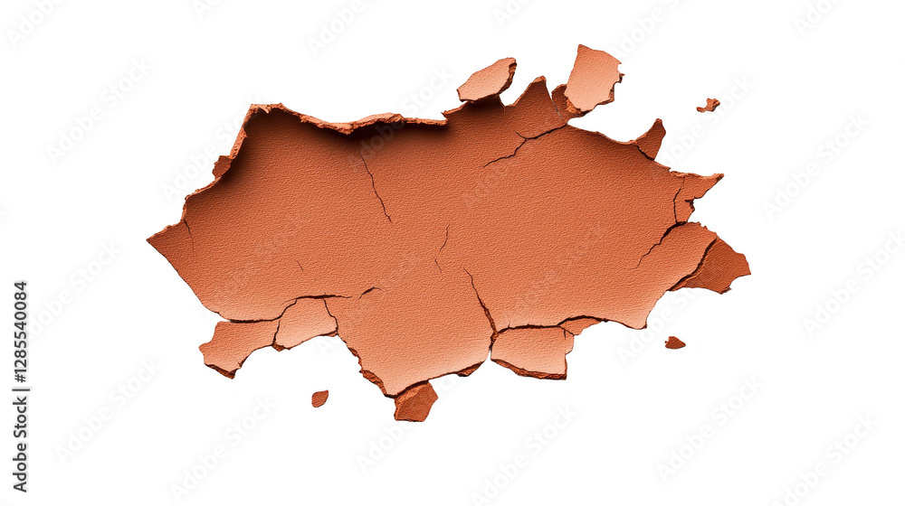 Poster torn paper with hole, abstract background of ripped symbolizing hidden potential