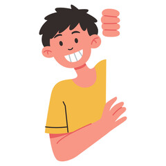 People Peeping Corners Illustration