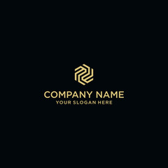 MW letter shaped hexagon and cube logo with letter design for company identity