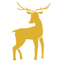 Christmas Deer Silhouette