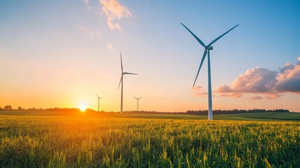 Obraz premium Renewable Energy Design Poster