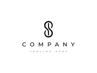 modern letter S logo design