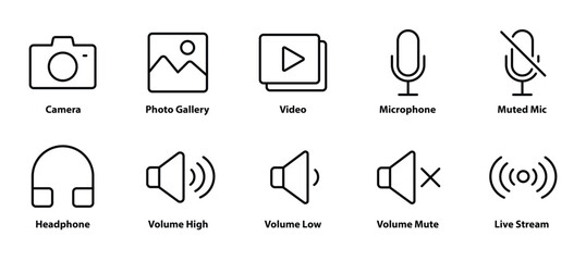 Media & Communication Icons