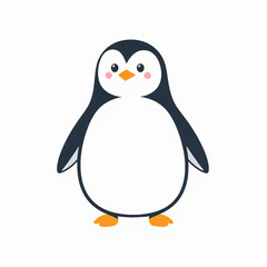 Obraz premium Minimalist and stylized cartoon penguin