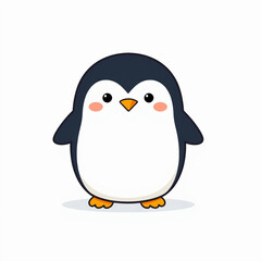 Fototapeta premium Minimalist and stylized cartoon penguin
