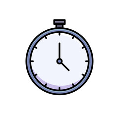 Obraz premium Stopwatch Icon - Time Management & Measurement - Clock, timer, countdown, deadline, speed, accurate, control, fast, punctual, tracking icons