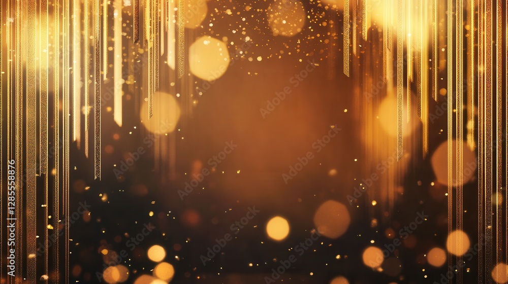 Poster elegant abstract background with glowing lights and bokeh effect for celebratory events