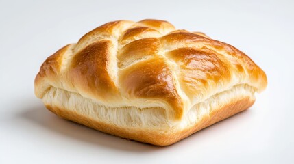 Square bread, close-up, studio shot, light background