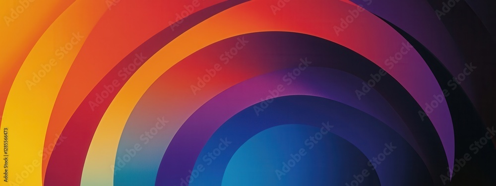 Aufkleber colorful abstract background with circular patterns and gradients in vibrant shades and tones