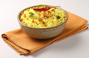 Lemon Rice, South Indian dishh 