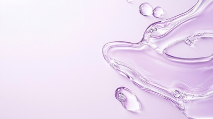 purple abstract luxurious background with clear bubble and waves 
