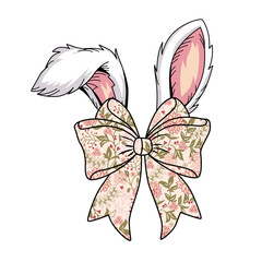 Happy Easter, Bunny Coquette  Shirt Design02