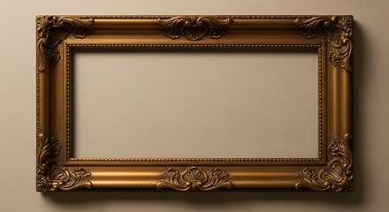 Elegant Ornate Gold Picture Frame Antique Style Empty Decorative Wall Decor