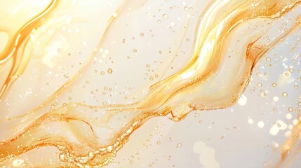 Obraz premium abstract background with golden waves,beautiful unrealistic background in golden yellow theme