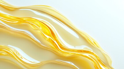 Obraz premium abstract background with golden waves,beautiful unrealistic background in golden yellow theme