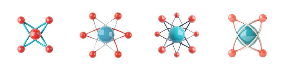 Captivating 3D molecular structures and atomic models depicting scientific concepts technological innovation and the underlying essence of chemistry physics and research