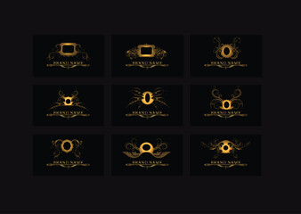 luxury logo set.luxury brand logos.company logo design near me​.Set luxury logo vector image.decoro.