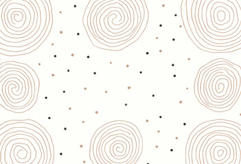 a series of concentric circles, each containing a small dot, arranged in a repeating design.