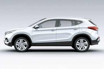 Fototapeta premium SUV car with white gray background