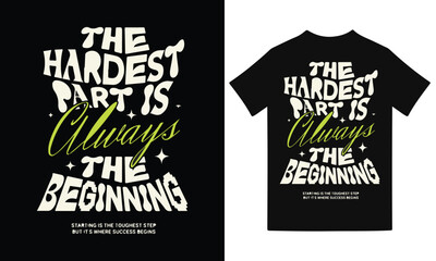 Be fast or be last modern typography quote black t shirt design