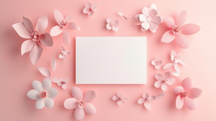 Floral arrangement pink background decorative image soft lighting aesthetic conceptual design