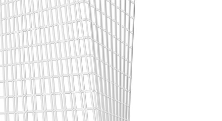 Modern Glass Facade Skyscrapers. Minimalist Architectural Urban Skyline with Contemporary Buildings