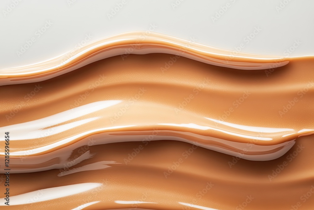 Poster smooth, flowing layers of cream create captivating abstract patt