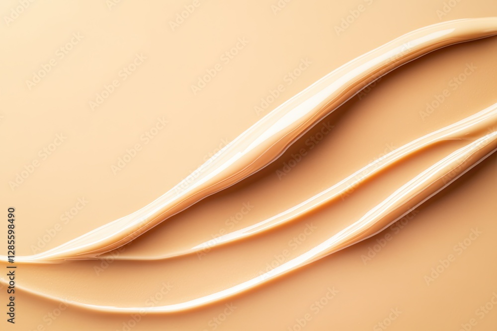 Poster flowing lines of creamy texture create an artistic, soothing com