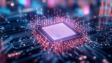 Obraz premium electronic circuit board