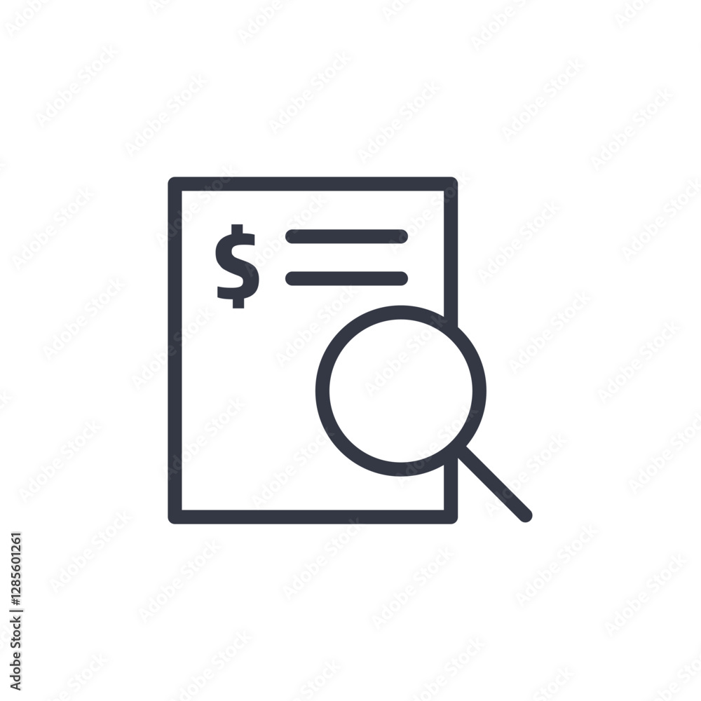 Aufkleber analysis icon symbol vector sign isolated on white background illustration for graphic and web desig