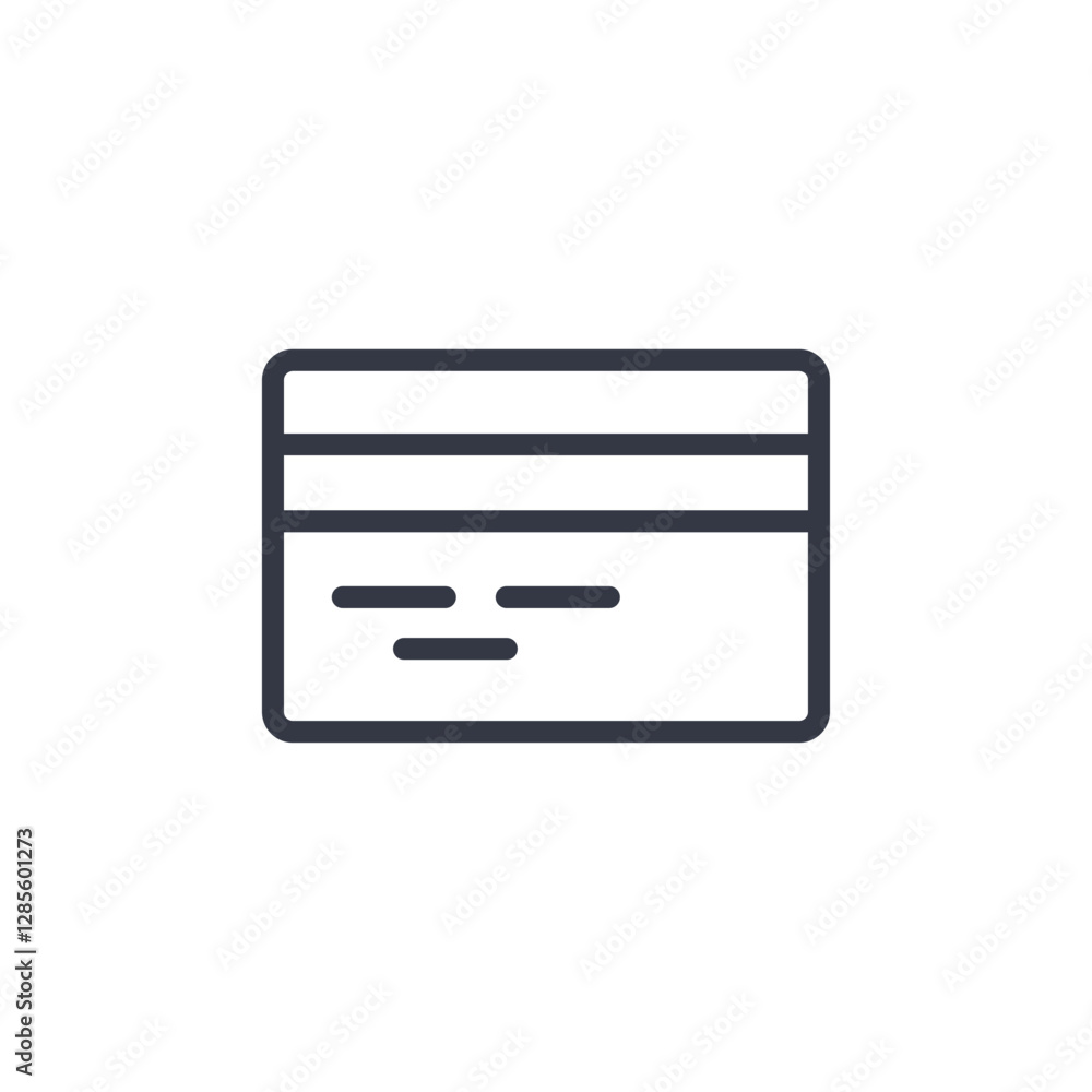 Poster credit card icon symbol vector sign isolated on white background illustration for graphic and web de