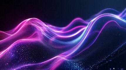 Abstract Waves of Colorful Light in Motion Creating a Dynamic Visual Display for Backgrounds