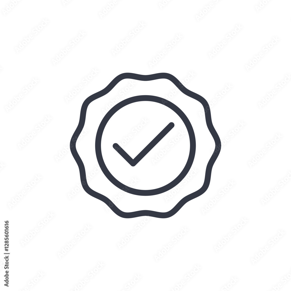 Poster guarantee icon symbol vector sign isolated on white background illustration for graphic and web desi