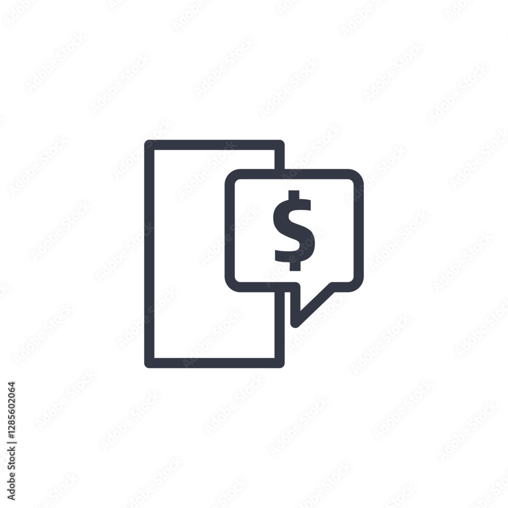 Aufkleber online payment icon symbol vector sign isolated on white background illustration for graphic and web