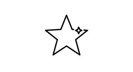Obraz premium Shining Star Icon Graphic Design Element Bright Sparkle FivePointed Star