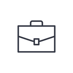briefcase icon symbol vector sign isolated on white background illustration for graphic and web design