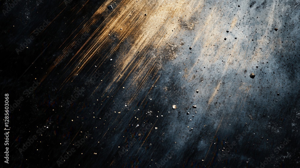 Poster abstract grunge texture with dark background and unique light patterns for artistic projects