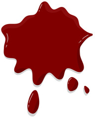 red paint splash