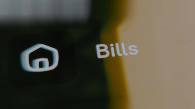 Bills category on Budget and Expenses app