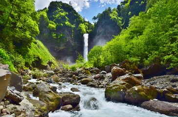 初夏の奥飛騨 平湯大滝