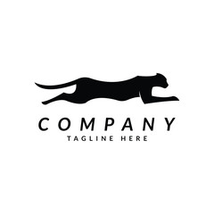 cheetah logo icon vector illustration